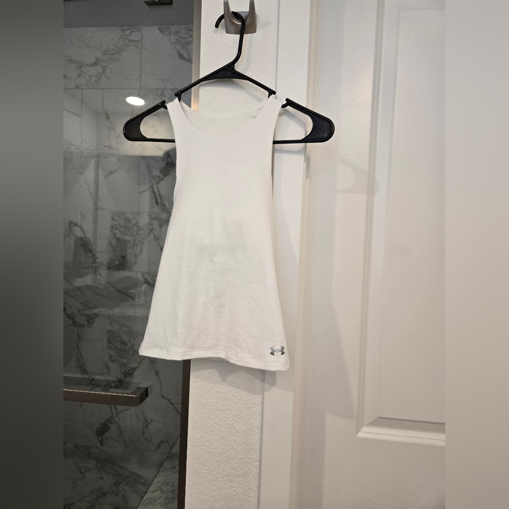 White Under Armour tank top